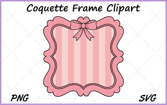 Download Coquette Ribbon Bow Frame Clipart PNG - Ribbon bow frame Collection