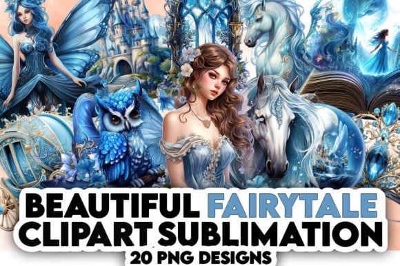 Download Beautiful Fairy Tales Clipart Bundle Set - Beautiful Collection